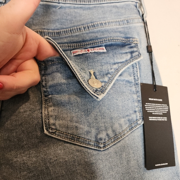 NWT Hudson Jeans Flap Pocket Stretch Denim Jeans Women's Size 12 28" Inseam - Picture 15 of 16